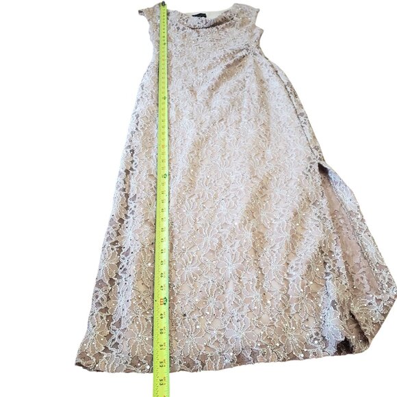 NWT Connected Apparel Womens 4P Sleeveless Lace Gown Formal Eveningwear Elegant - Picture 8 of 9